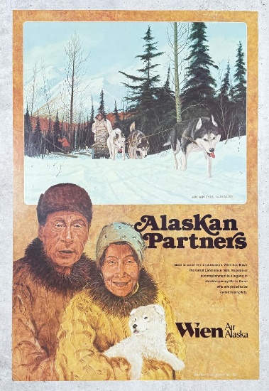 Wien Air Alaska Travel Poster