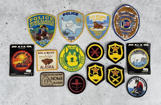 Collection of Alaska Police Patches