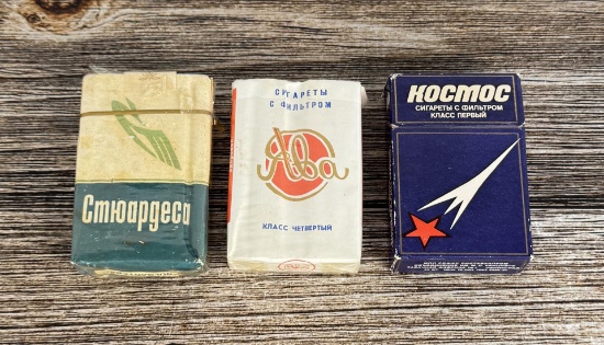 Collection of Soviet Russian Cigarettes