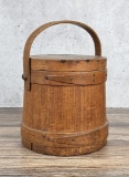 Antique Primitive Shaker Wood Firkin