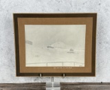 Big Butte In Winter 1910 Cabinet Photo Montana
