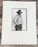 John Running Babbit Ranch Cowboy Photo