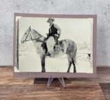 Henry Hull & Frank Cowboy on Horse Photo