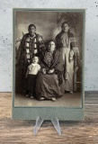 Fort Yates Indian Family Cabinet Photo