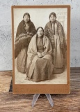 Fort Yates Indian Family Cabinet Photo