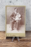 Fort Yates Indian Family Cabinet Photo