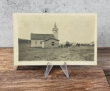 Indian Mission Fort Yates RPPC Postcard