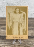 Kiowa Annie Indian Territory Cabinet Photo