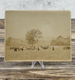 Santee Sioux Indian Stockyards Cabinet Photo