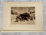 Edward Curtis Photogravure Walapai Winter Camp