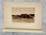Edward Curtis Photogravure Qahatika Village Scene