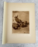 Edward Curtis Photogravure The Papago Potter