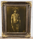 Edward Curtis Snake Dancer Orotone Photo