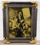 Edward Curtis Assiniboin Hunter Orotone Photo