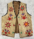 Standing Rock Sioux Indian Quilled Vest