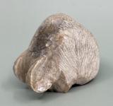 Alaskan Inuit Eskimo Soapstone Mammoth Fetish