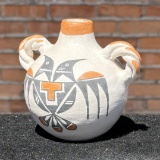 Lucario Laguna Pueblo Acoma Pottery Canteen