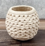 White Acoma Pueblo Seed Pot