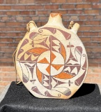 Acoma Pueblo Polychrome Canteen