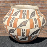 Acoma Sky City Pueblo Polychrome Olla Water Pot