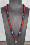 Hudsons Bay Red White Heart Trade Beads