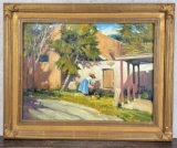 Kim Mackey Cortando Flores Painting