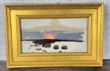 James Swinnerton Taos Sunset Oil Painting