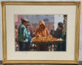 Eric Michaels Fez Morocco Orange Market Pastel