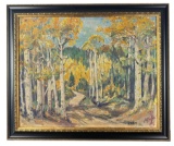 Joseph Willis Aspens of Taos Oil Painting