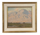 Edgar Alwin Payne Shadows at Dusk Oil Painting