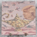 Kristi Hager Donald Trump Genie Oil Painting