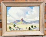 Walter Bambrook New Mexico Cabezon Peak Painting