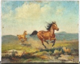 Olaf Wieghorst Catch Me Oil Painting