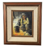 Ron Stewart Last Cup Cowboy Painting