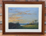 William Standing Montana Oil on Board Painting