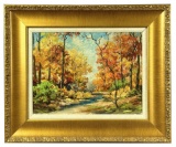 Evalyn Gertrude James Golden October Painting