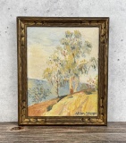 Allan Stover California WPA Oil Painting