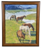 Loren Entz Spring Pasture Oil Painting