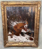 Frederic Remington The Hunter Oil Painting