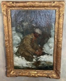 Frederic Remington The Trapper Oil Painting