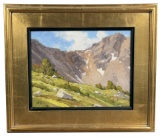 Ralph Oberg The Alpine Bench Montana Painting