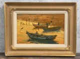 John Pototschnik Boats of Cascais Painting
