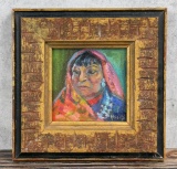 Hella Broeske Shattuck Isleta Woman Painting
