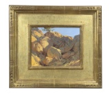 Bill Anton On a Sun Tipped Ledge Painting