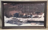 Jim Carson The Winter Overland Oil Painting