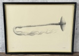 Native American Indian War Club Print