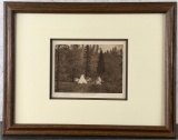 Edward Curtis Photogravure A Hill Camp Spokan