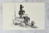 Clarence Basil Cuts the Rope Montana Print