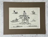 Ace Powell Engraving Montana Indian