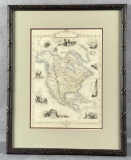 1849 Tallis Rapkin North America Map